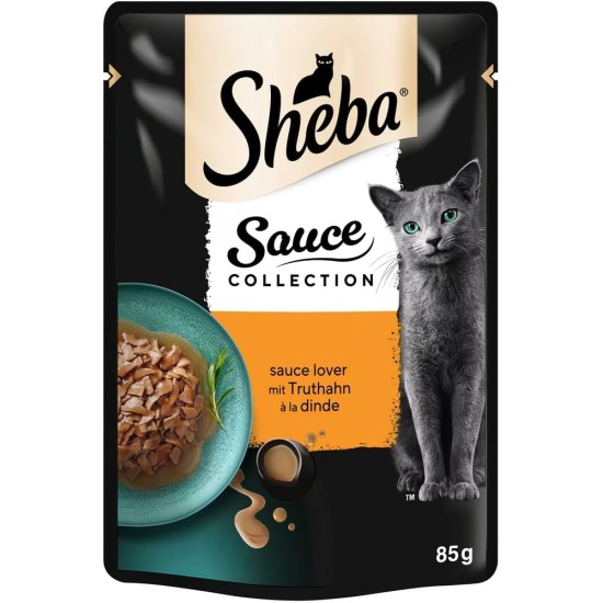 SHEBA® Portionsbeutel Sauce Collection Sauce Lover mit Truthahn 28 x 85g SHEBA® Portionsbeutel Sauce Collection Sauce Lover mit Truthahn 28 x 85g