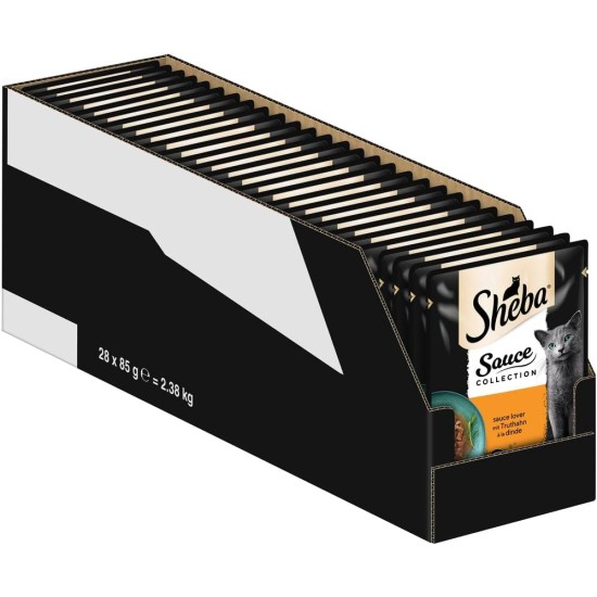 SHEBA® Portionsbeutel Sauce Collection Sauce Lover mit Truthahn 28 x 85g