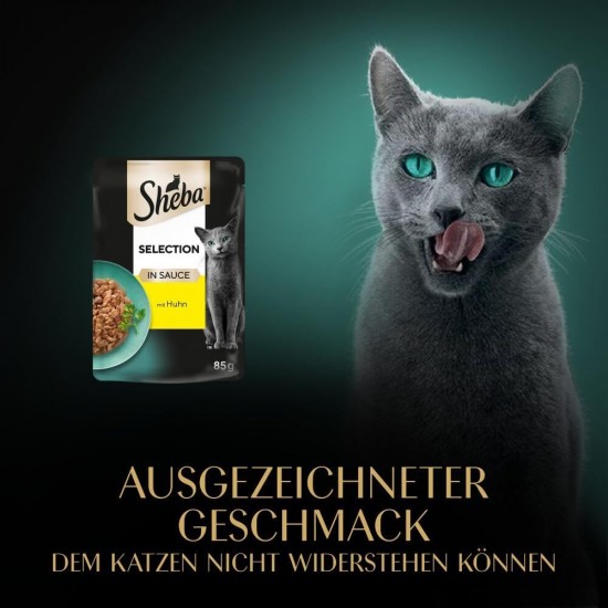 SHEBA Portionsbeutel Selection in Sauce mit Hochseefisch MSC 28 x 85g SHEBA Portionsbeutel Selection in Sauce mit Hochseefisch MSC 28 x 85g