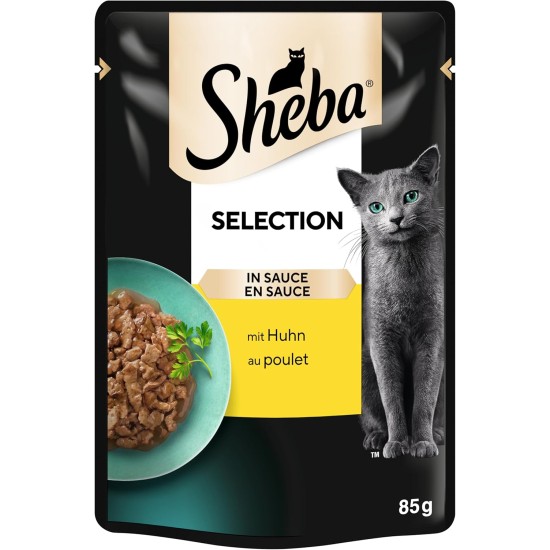SHEBA® Portionsbeutel Selection in Sauce mit Lachs MSC 28 x 85g SHEBA® Portionsbeutel Selection in Sauce mit Lachs MSC 28 x 85g