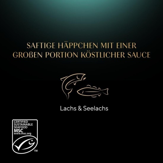 SHEBA® Portionsbeutel Selection in Sauce mit Lachs MSC 28 x 85g SHEBA® Portionsbeutel Selection in Sauce mit Lachs MSC 28 x 85g