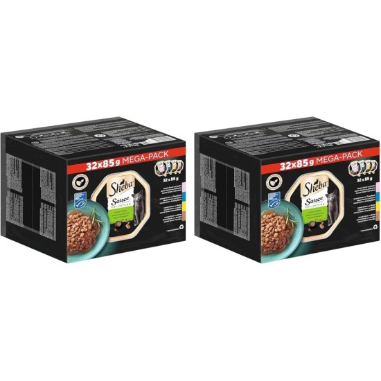 SHEBA® Schale Multipack Mega-Pack Sauce Collection Feine Vielfalt MSC 32x85g SHEBA® Schale Multipack Mega-Pack Sauce Collection Feine Vielfalt MSC 32x85g