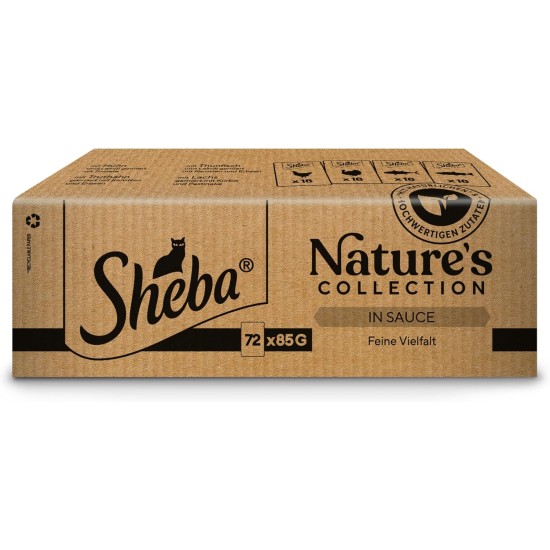 SHEBA® Schale Multipack Mega-Pack Sauce Collection Feine Vielfalt MSC 32x85g SHEBA® Schale Multipack Mega-Pack Sauce Collection Feine Vielfalt MSC 32x85g