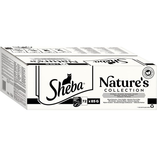 SHEBA® Schale Multipack Mega-Pack Sauce Collection Feine Vielfalt MSC 32x85g SHEBA® Schale Multipack Mega-Pack Sauce Collection Feine Vielfalt MSC 32x85g
