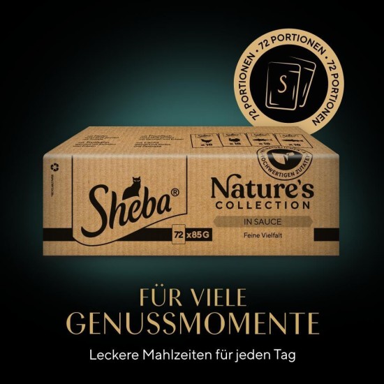 SHEBA® Schale Multipack Mega-Pack Sauce Collection Feine Vielfalt MSC 32x85g SHEBA® Schale Multipack Mega-Pack Sauce Collection Feine Vielfalt MSC 32x85g