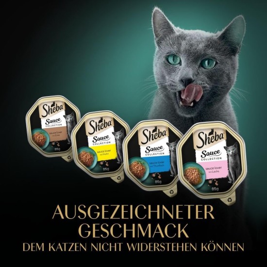 SHEBA Schale Multipack Sauce Collection Feine Vielfalt MSC 4x12x85g SHEBA Schale Multipack Sauce Collection Feine Vielfalt MSC 4x12x85g
