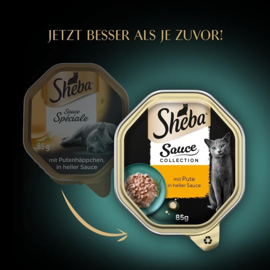 SHEBA® Schale Sauce Collection Sauce Lover mit Thunfisch MSC 2 x 11 x 85g SHEBA® Schale Sauce Collection Sauce Lover mit Thunfisch MSC 2 x 11 x 85g