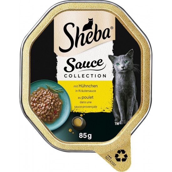 SHEBA® Schale Sauce Collection mit Hühnchen in Kräutersauce 2 x 11 x 85g SHEBA® Schale Sauce Collection mit Hühnchen in Kräutersauce 2 x 11 x 85g