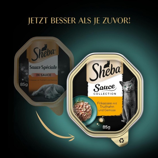 SHEBA® Schale Sauce Collection mit Hühnchen in Kräutersauce 2 x 11 x 85g SHEBA® Schale Sauce Collection mit Hühnchen in Kräutersauce 2 x 11 x 85g