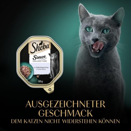 SHEBA® Schale Sauce Collection mit Hühnchen in Kräutersauce 2 x 11 x 85g SHEBA® Schale Sauce Collection mit Hühnchen in Kräutersauce 2 x 11 x 85g