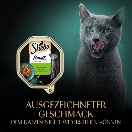 SHEBA® Schale Sauce Collection mit Hühnchen in Kräutersauce 2 x 11 x 85g SHEBA® Schale Sauce Collection mit Hühnchen in Kräutersauce 2 x 11 x 85g