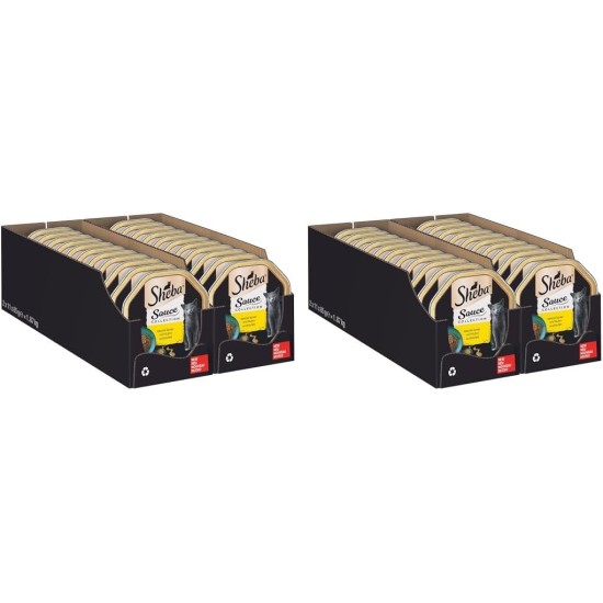 SHEBA® Schale Sauce Collection mit Pute in heller Sauce 2 x 11 x 85g SHEBA® Schale Sauce Collection mit Pute in heller Sauce 2 x 11 x 85g