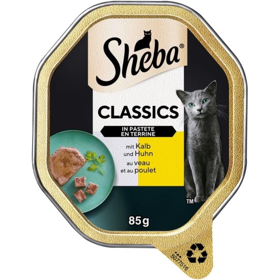 Sheba Classics Cat Food Pate with Fine Chunks for Every Day Sheba Classics Cat Food Pate with Fine Chunks for Every Day