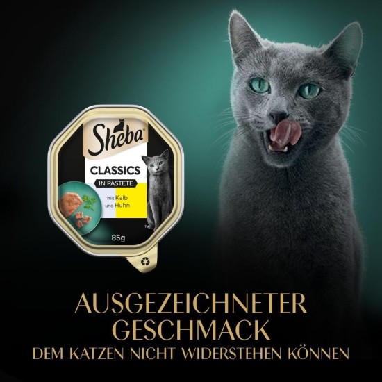 Sheba Classics Cat Food Pate with Fine Chunks for Every Day Sheba Classics Cat Food Pate with Fine Chunks for Every Day