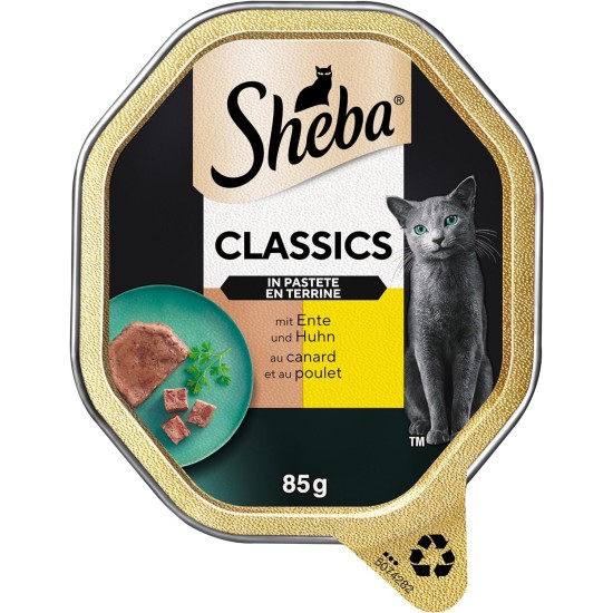 Sheba Classics Cat Food Pate with Fine Chunks for Every Day Sheba Classics Cat Food Pate with Fine Chunks for Every Day