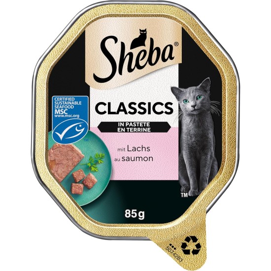Sheba Classics Cat Food Pate with Fine Chunks for Every Day Sheba Classics Cat Food Pate with Fine Chunks for Every Day