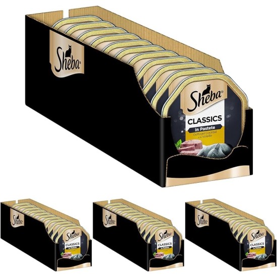 Sheba Classics Cat Food Pate with Fine Chunks for Every Day Sheba Classics Cat Food Pate with Fine Chunks for Every Day