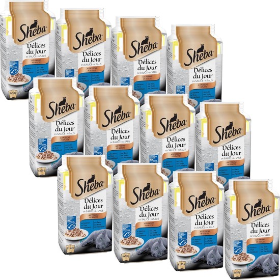 Sheba Delices du Day Food Storage Bags for Cats 12 x (6 x 50 g) Sheba Delices du Day Food Storage Bags for Cats 12 x (6 x 50 g)