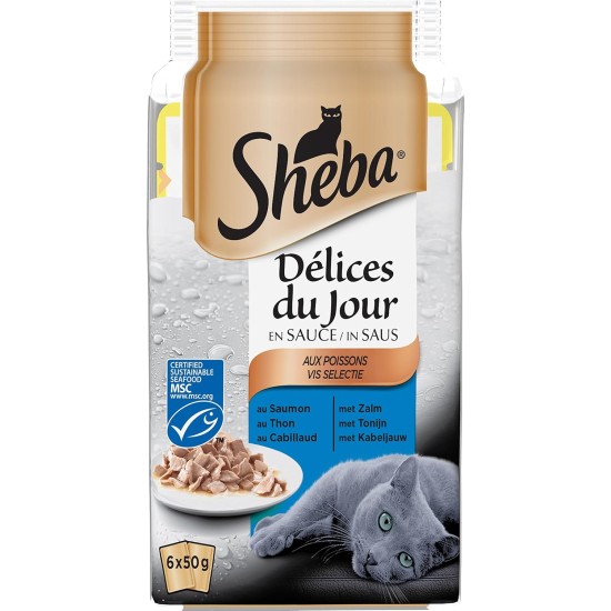 Sheba Delices du Day Food Storage Bags for Cats 12 x (6 x 50 g) Sheba Delices du Day Food Storage Bags for Cats 12 x (6 x 50 g)