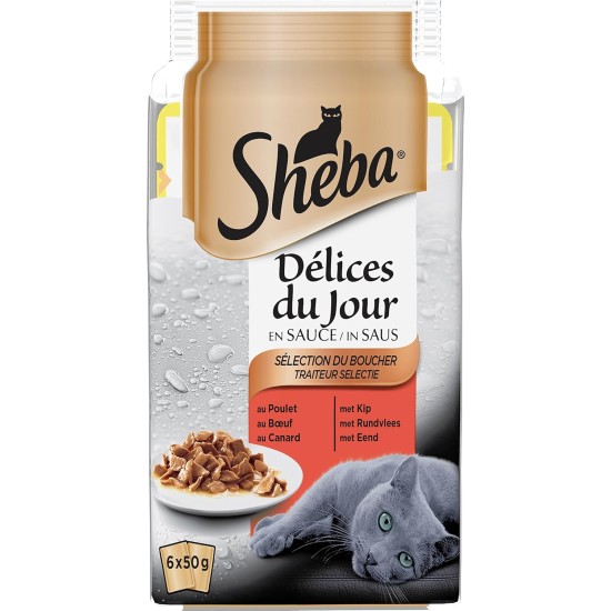 Sheba Delices du Day Food Storage Bags for Cats 12 x (6 x 50 g) Sheba Delices du Day Food Storage Bags for Cats 12 x (6 x 50 g)