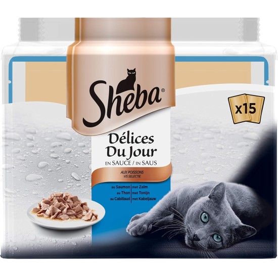 Sheba Delices du Day Food Storage Bags for Cats 12 x (6 x 50 g) Sheba Delices du Day Food Storage Bags for Cats 12 x (6 x 50 g)