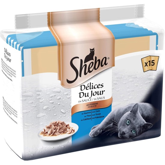 Sheba Delices du Day Food Storage Bags for Cats 12 x (6 x 50 g) Sheba Delices du Day Food Storage Bags for Cats 12 x (6 x 50 g)