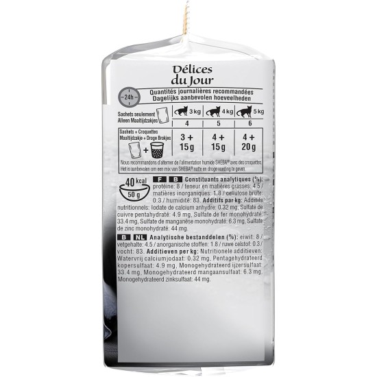 Sheba Delices du Day Food Storage Bags for Cats 12 x (6 x 50 g) Sheba Delices du Day Food Storage Bags for Cats 12 x (6 x 50 g)