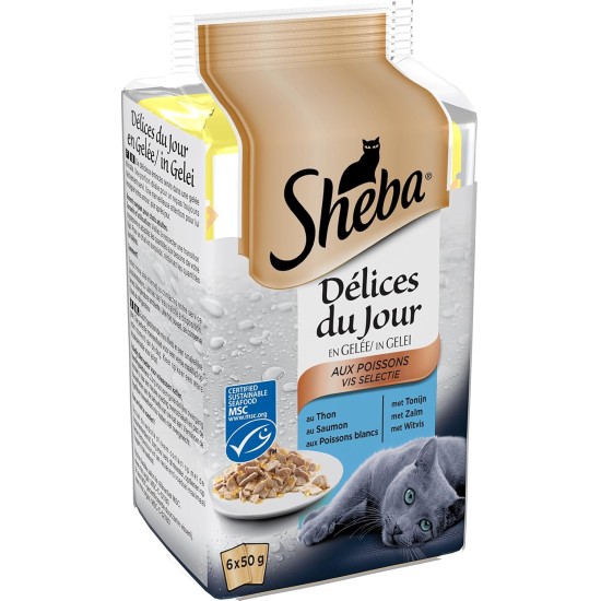 Sheba Delices du Day Food Storage Bags for Cats 12 x (6 x 50 g) Sheba Delices du Day Food Storage Bags for Cats 12 x (6 x 50 g)