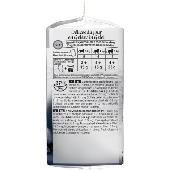 Sheba Delices du Day Food Storage Bags for Cats 12 x (6 x 50 g) Sheba Delices du Day Food Storage Bags for Cats 12 x (6 x 50 g)