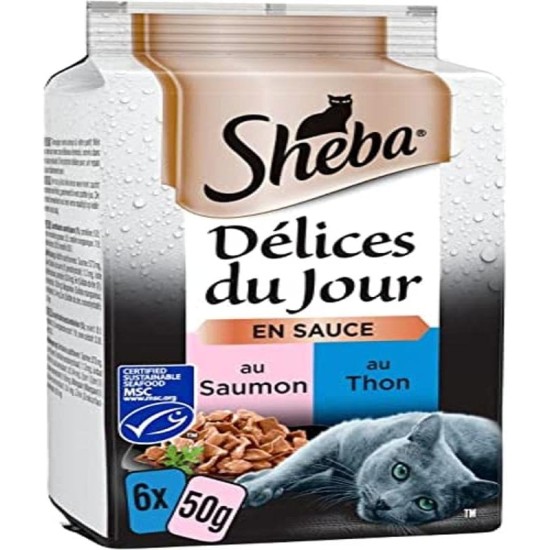Sheba Delices du Day Food Storage Bags for Cats 12 x (6 x 50 g) Sheba Delices du Day Food Storage Bags for Cats 12 x (6 x 50 g)