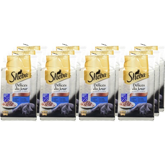 Sheba Delices du Day Food Storage Bags for Cats 12 x (6 x 50 g) Sheba Delices du Day Food Storage Bags for Cats 12 x (6 x 50 g)