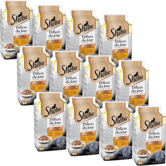 Sheba Delices du Day Food Storage Bags for Cats 12 x (6 x 50 g) Sheba Delices du Day Food Storage Bags for Cats 12 x (6 x 50 g)