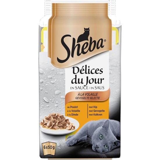 Sheba Delices du Day Food Storage Bags for Cats 12 x (6 x 50 g) Sheba Delices du Day Food Storage Bags for Cats 12 x (6 x 50 g)