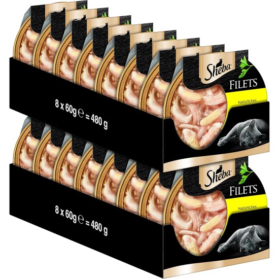 Sheba Filets - Finest Wet Cat Food in Tray - Chicken - 16 x 60 g Sheba Filets - Finest Wet Cat Food in Tray - Chicken - 16 x 60 g