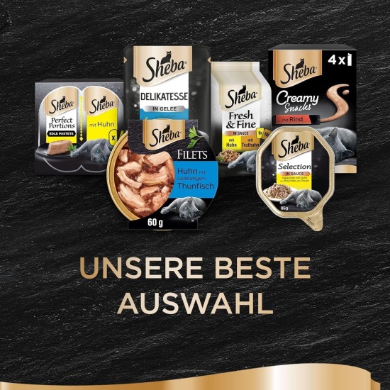 Sheba Filets - Finest Wet Cat Food in Tray - Chicken - 16 x 60 g Sheba Filets - Finest Wet Cat Food in Tray - Chicken - 16 x 60 g