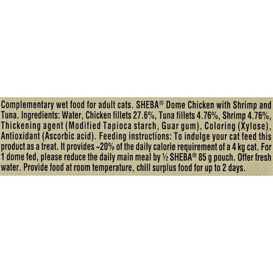 Sheba Filets - Finest Wet Cat Food in Tray - Chicken with Shrimp - 16 x 60 g Sheba Filets - Finest Wet Cat Food in Tray - Chicken with Shrimp - 16 x 60 g
