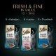 Sheba Fresh & Fine Multipack Portion Bags 3 Varieties Cod, Salmon, Tuna in Sauce MSC 5 x 15 x 50 g Sheba Fresh & Fine Multipack Portion Bags 3 Varieties Cod, Salmon, Tuna in Sauce MSC 5 x 15 x 50 g