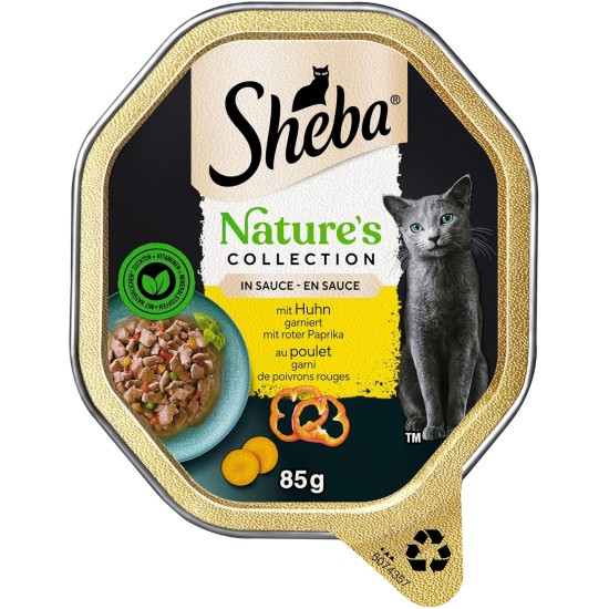 Sheba Fresh & Fine in Sauce, High-Quality Wet Cat Food, Portion Bag, Multipack with Chicken, Poultry and Turkey, 75 x 50 g Sheba Fresh & Fine in Sauce, High-Quality Wet Cat Food, Portion Bag, Multipack with Chicken, Poultry and Turkey, 75 x 50 g