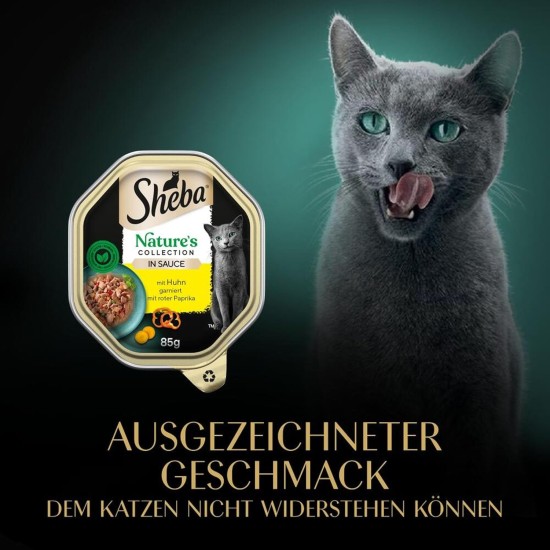 Sheba Fresh & Fine in Sauce, High-Quality Wet Cat Food, Portion Bag, Multipack with Chicken, Poultry and Turkey, 75 x 50 g Sheba Fresh & Fine in Sauce, High-Quality Wet Cat Food, Portion Bag, Multipack with Chicken, Poultry and Turkey, 75 x 50 g
