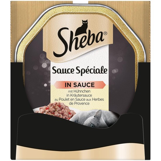 Sheba Fresh & Fine in Sauce, High-Quality Wet Cat Food, Portion Bag, Multipack with Chicken, Poultry and Turkey, 75 x 50 g Sheba Fresh & Fine in Sauce, High-Quality Wet Cat Food, Portion Bag, Multipack with Chicken, Poultry and Turkey, 75 x 50 g