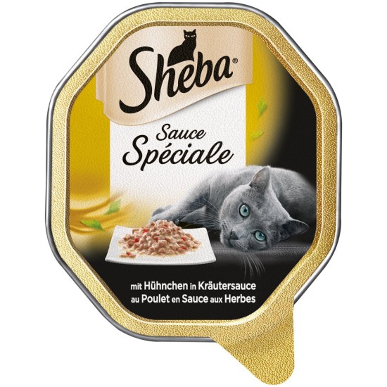 Sheba Fresh & Fine in Sauce, High-Quality Wet Cat Food, Portion Bag, Multipack with Chicken, Poultry and Turkey, 75 x 50 g Sheba Fresh & Fine in Sauce, High-Quality Wet Cat Food, Portion Bag, Multipack with Chicken, Poultry and Turkey, 75 x 50 g