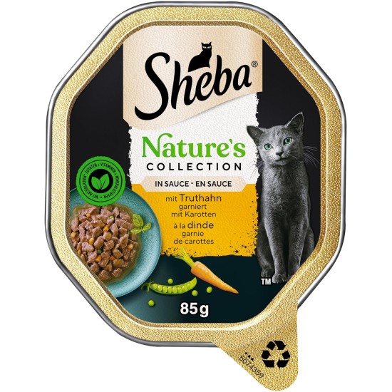Sheba Fresh & Fine in Sauce, High-Quality Wet Cat Food, Portion Bag, Multipack with Chicken, Poultry and Turkey, 75 x 50 g Sheba Fresh & Fine in Sauce, High-Quality Wet Cat Food, Portion Bag, Multipack with Chicken, Poultry and Turkey, 75 x 50 g