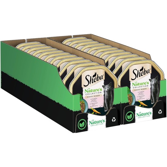Sheba Fresh & Fine in Sauce, High-Quality Wet Cat Food, Portion Bag, Multipack with Chicken, Poultry and Turkey, 75 x 50 g Sheba Fresh & Fine in Sauce, High-Quality Wet Cat Food, Portion Bag, Multipack with Chicken, Poultry and Turkey, 75 x 50 g