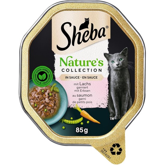 Sheba Fresh & Fine in Sauce, High-Quality Wet Cat Food, Portion Bag, Multipack with Chicken, Poultry and Turkey, 75 x 50 g Sheba Fresh & Fine in Sauce, High-Quality Wet Cat Food, Portion Bag, Multipack with Chicken, Poultry and Turkey, 75 x 50 g
