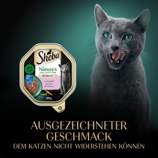 Sheba Fresh & Fine in Sauce, High-Quality Wet Cat Food, Portion Bag, Multipack with Chicken, Poultry and Turkey, 75 x 50 g Sheba Fresh & Fine in Sauce, High-Quality Wet Cat Food, Portion Bag, Multipack with Chicken, Poultry and Turkey, 75 x 50 g