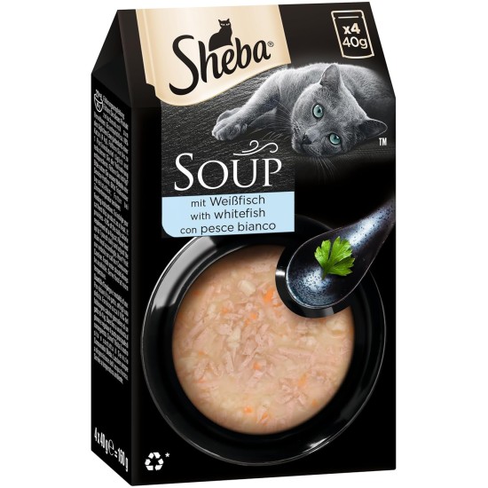 Sheba Multipack Soup - Wet Cat Food in Portion Bag - Tuna - 40 x 40 g Sheba Multipack Soup - Wet Cat Food in Portion Bag - Tuna - 40 x 40 g