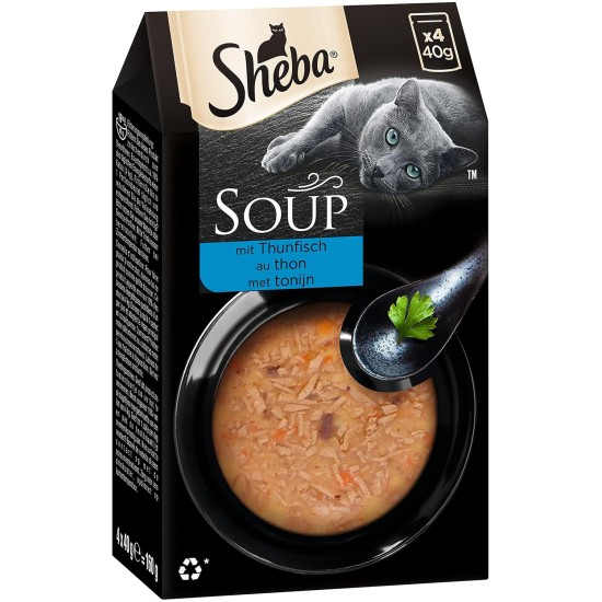 Sheba Multipack Soup Wet Cat Food in Portion Bag Chicken 40 x 40 g Sheba Multipack Soup Wet Cat Food in Portion Bag Chicken 40 x 40 g
