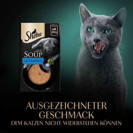 Sheba Multipack Soup Wet Cat Food in Portion Bag Chicken 40 x 40 g Sheba Multipack Soup Wet Cat Food in Portion Bag Chicken 40 x 40 g