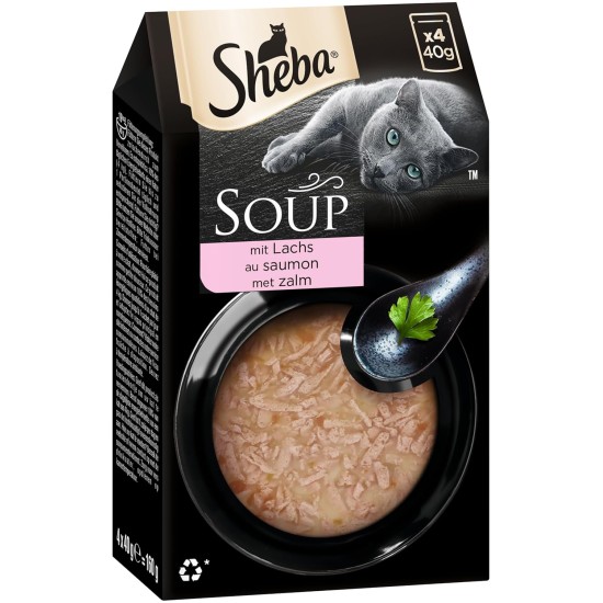 Sheba Multipack Soup Wet Cat Food in Portion Bag Chicken 40 x 40 g Sheba Multipack Soup Wet Cat Food in Portion Bag Chicken 40 x 40 g