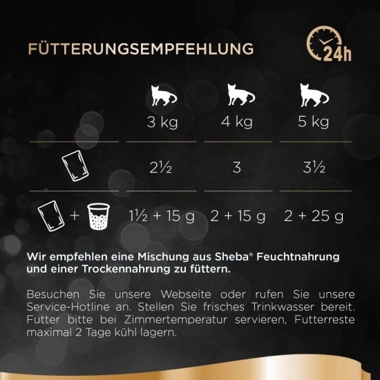 Sheba Nature's Collection in Sauce, Finest Wet Cat Food in Bowl, Poultry Variation, 32 x 85 g Sheba Nature's Collection in Sauce, Finest Wet Cat Food in Bowl, Poultry Variation, 32 x 85 g